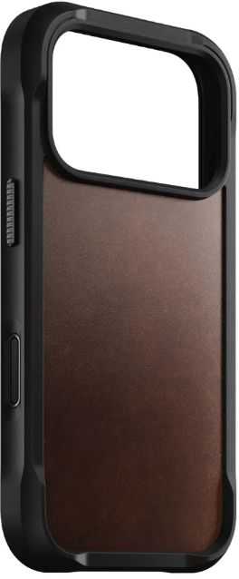NOMAD Rugged Leather Case for iPhone 17 Pro Max in Rustic Brown Horween