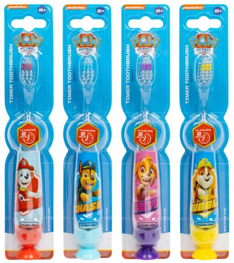Paw Patrol Flashing Toothbrush Set with Suction Cap