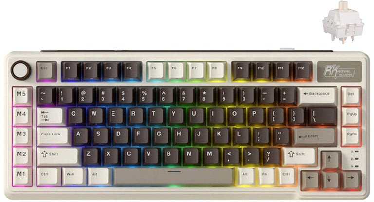 Royal Kludge RK L75 Mocha Gray Cream Switch (US)