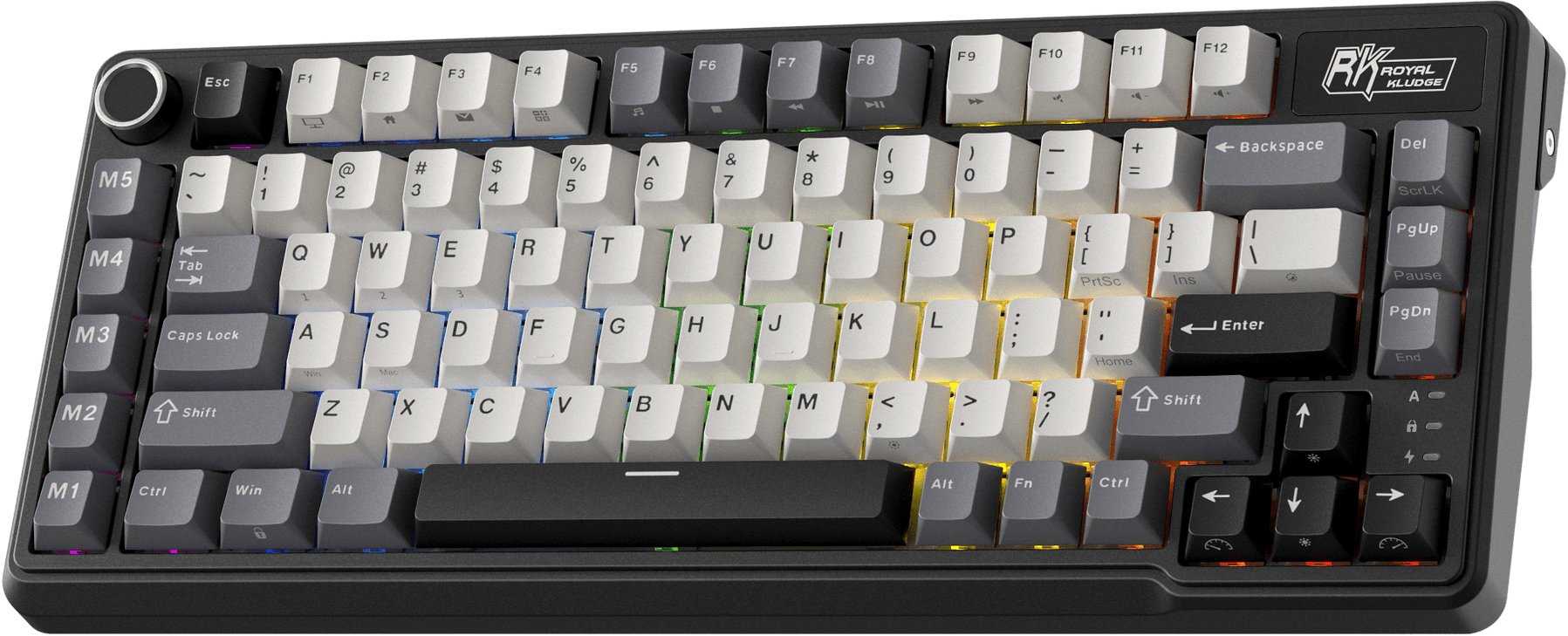 Royal Kludge RK L75 Knight Black Cream Switch (US)