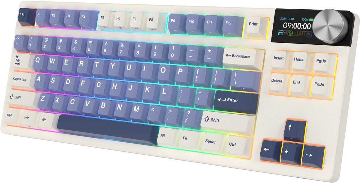Royal Kludge RK S85 Horizon Blue Beige Switch (US)