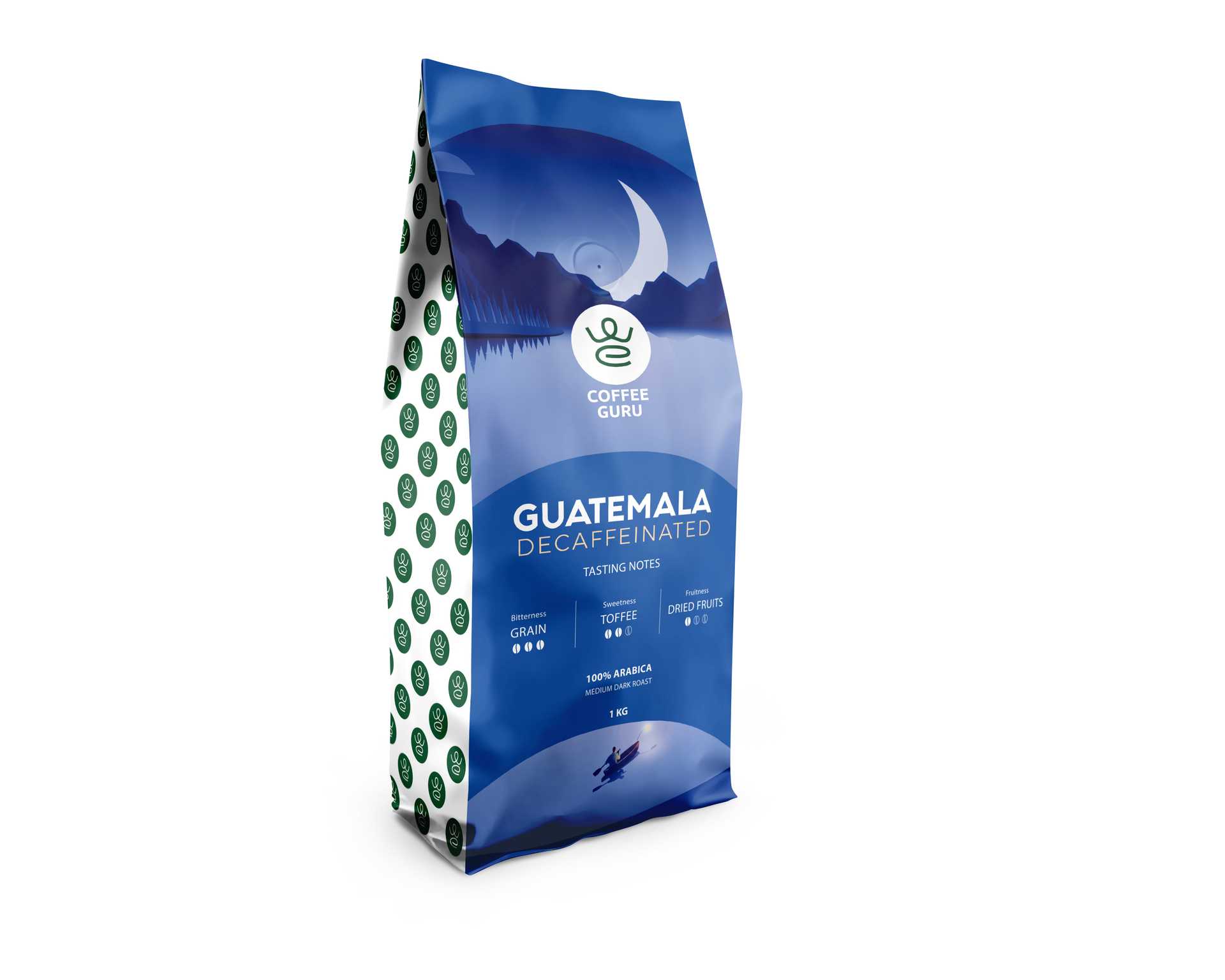 CoffeeGuru Kafijas pupiņas Coffee Guru Decaffeinated Guatemala, 250g