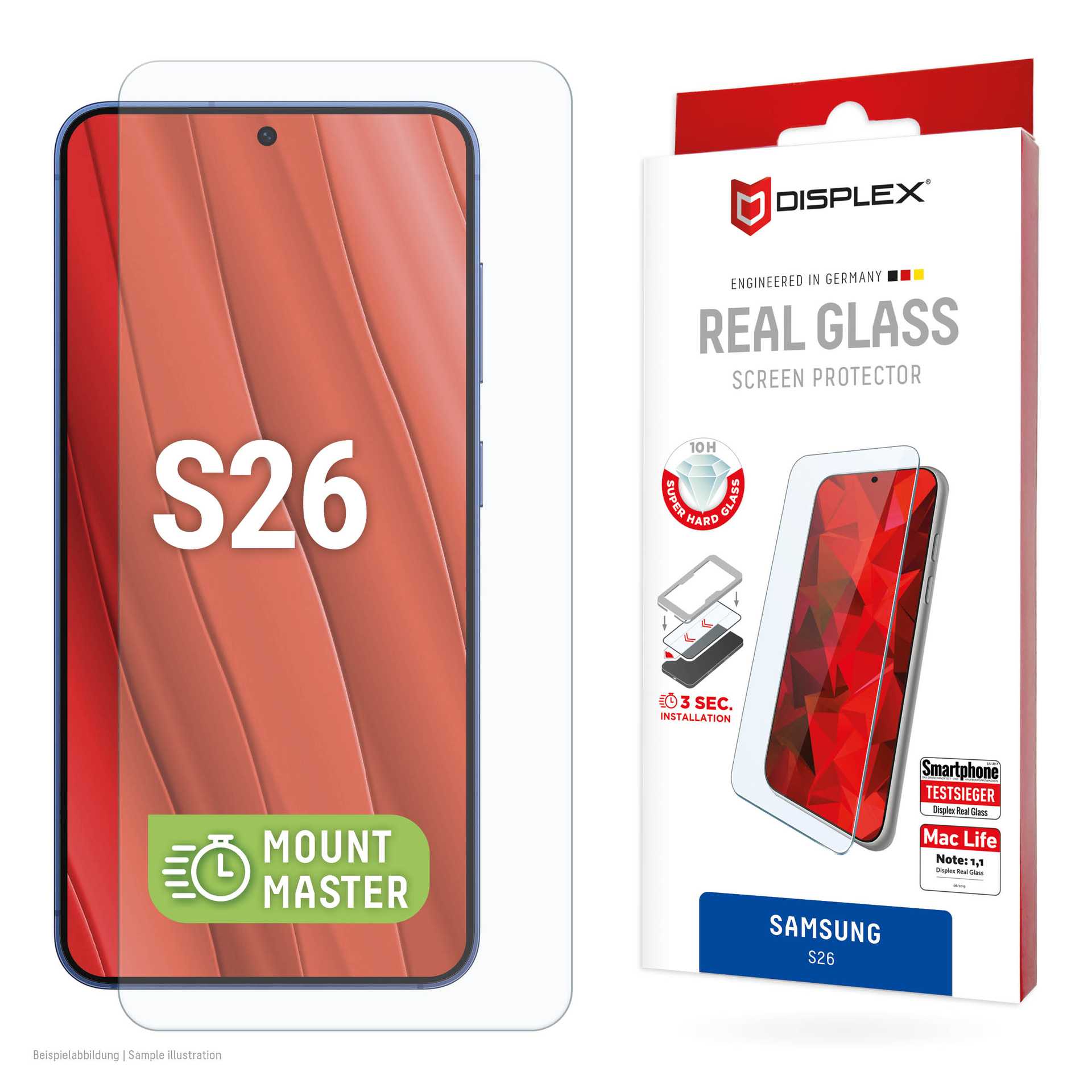 DISPLEX Real 2D Glass for Samsung Galaxy S26