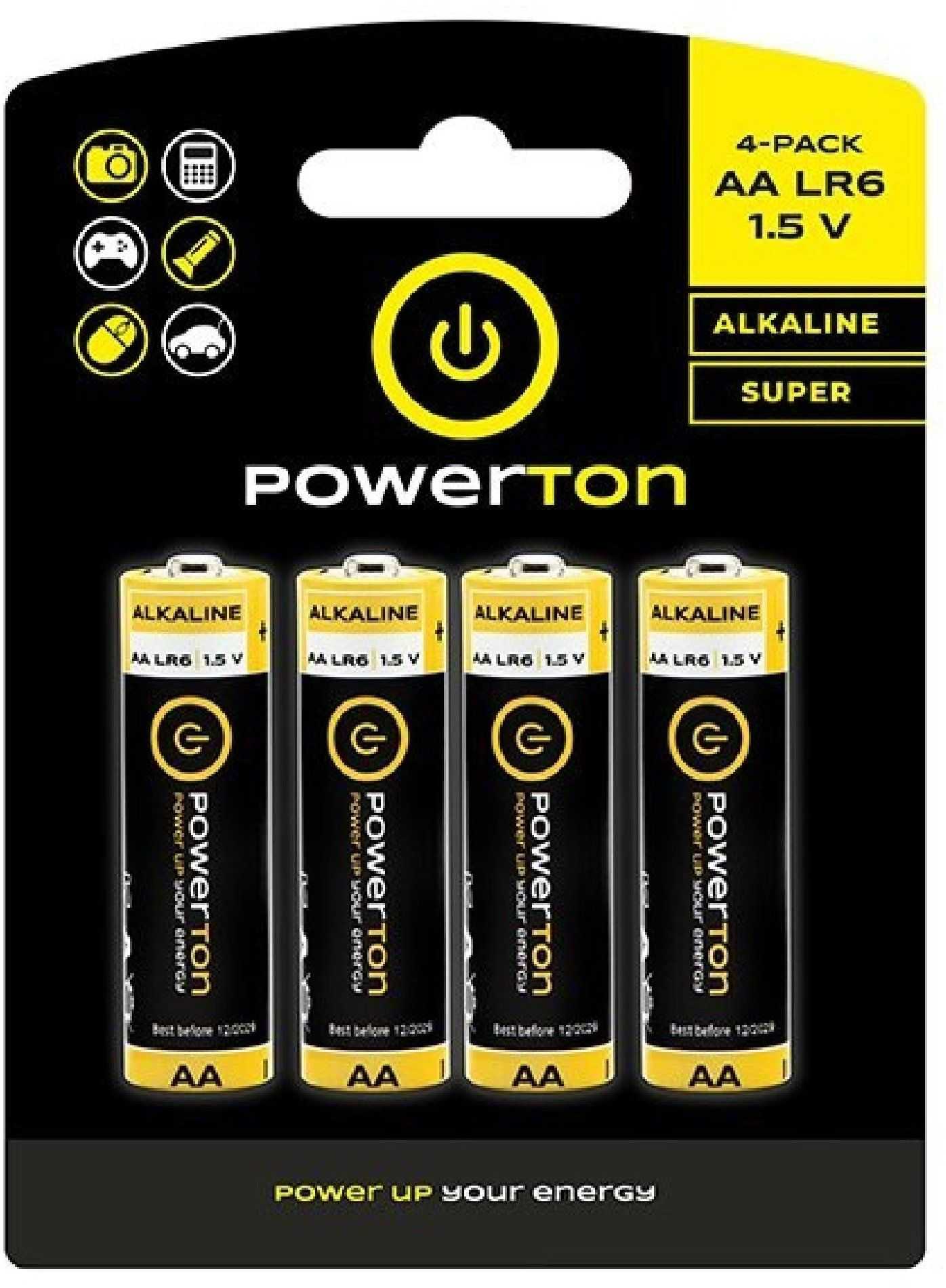 Powerton Alkaline AA (LR6) 1.5V 4pcs