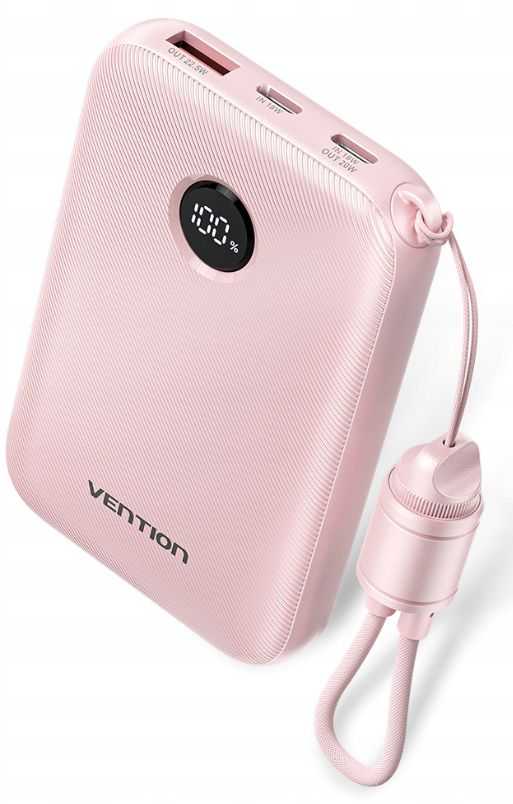 Vention Power Bank 10000mAh PD 22.5W Pink