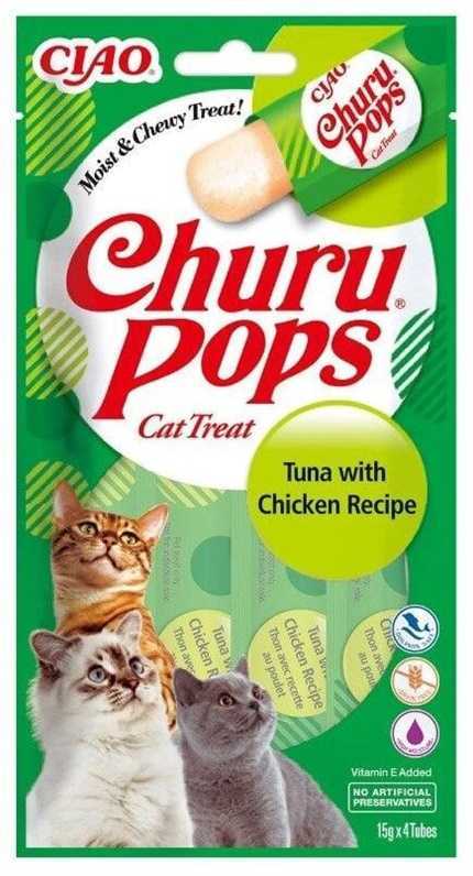 INABA Churu Pops Tuna with Chicken 4x15g