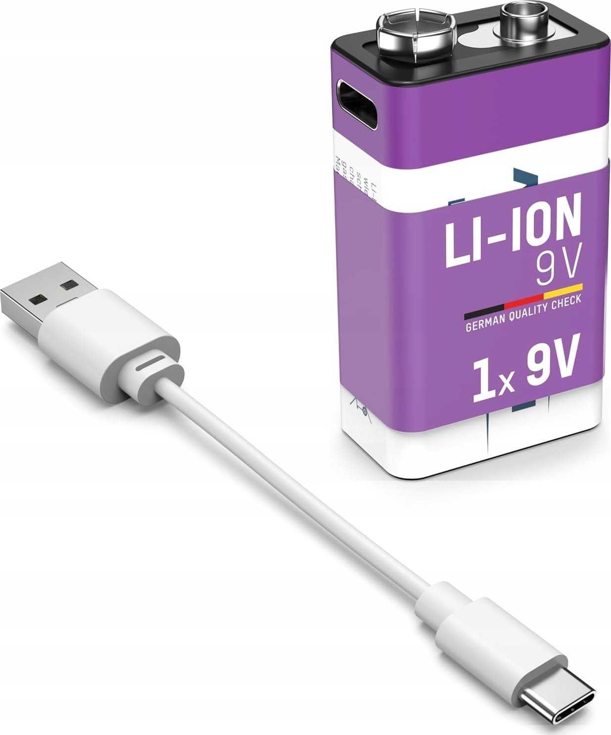 ANSMANN E-Block 400mAh 9V USB-C Li-Ion
