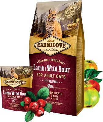 CARNILOVE 400g KOT STERILISED WILD LAMB