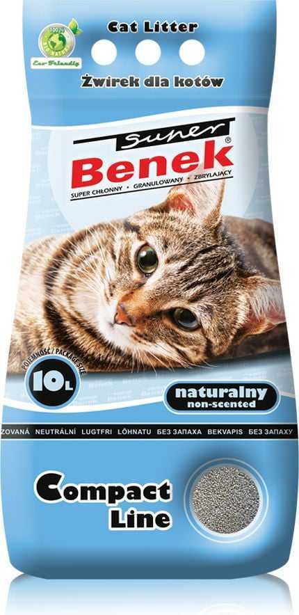 Super Benek Certech unscented cat litter Compact Line 10