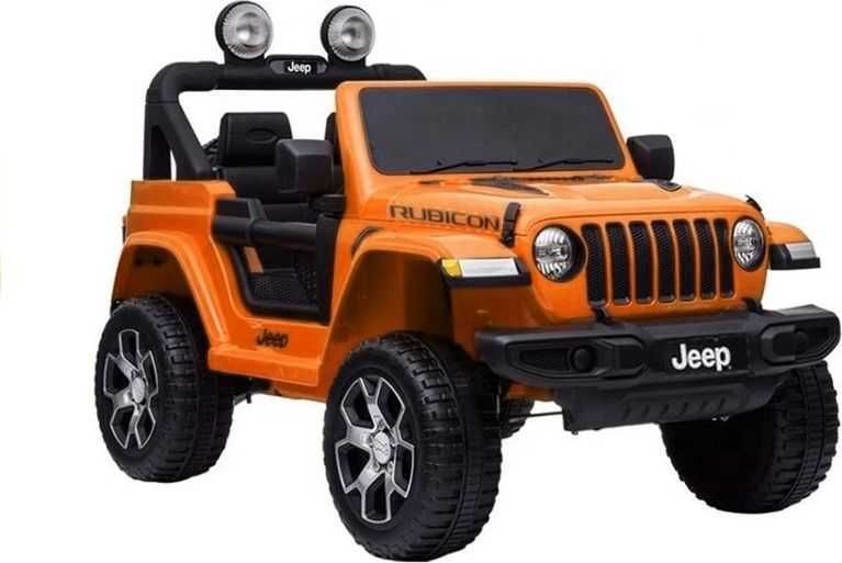 Lean Cars Auto na Akumulator Jeep Rubicon 4x4 Pomarańczowy