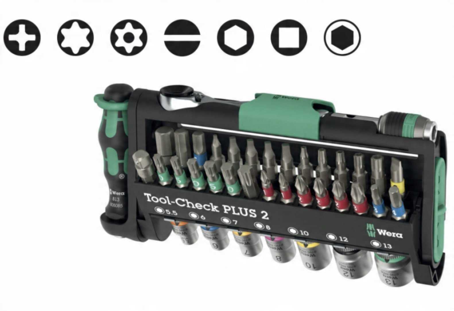 WERA Tool-Check PLUS 2 (black/green, 39-piece