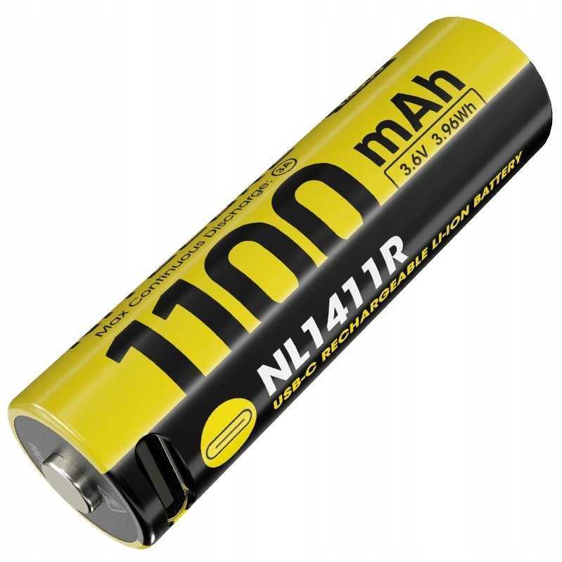 Nitecore NL1411 14500 1100mAh Battery (NITNL1411R)