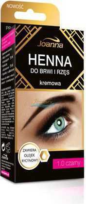 Joanna Creamy eyebrow and eyelash henna no. 1.0 black 15 ml