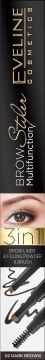 Eveline Brow Multifunction Styler Kredka do brwi 3w1 no. 02 Dark Brown