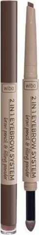 Wibo 2in1 Eyebrow System pencil and brow sponge 1