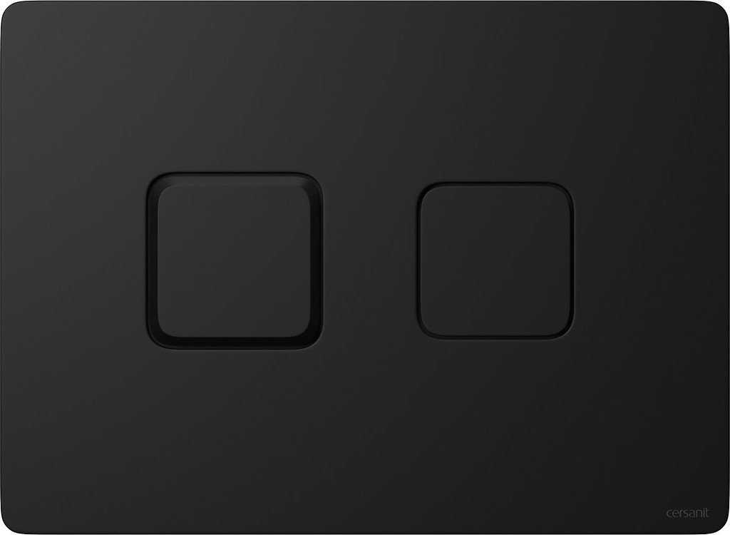 Cersanit Accent flush button for toilet, black matte (K97-426)