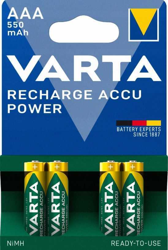 Varta Rechargeable Battery RECHARGE Power AAA