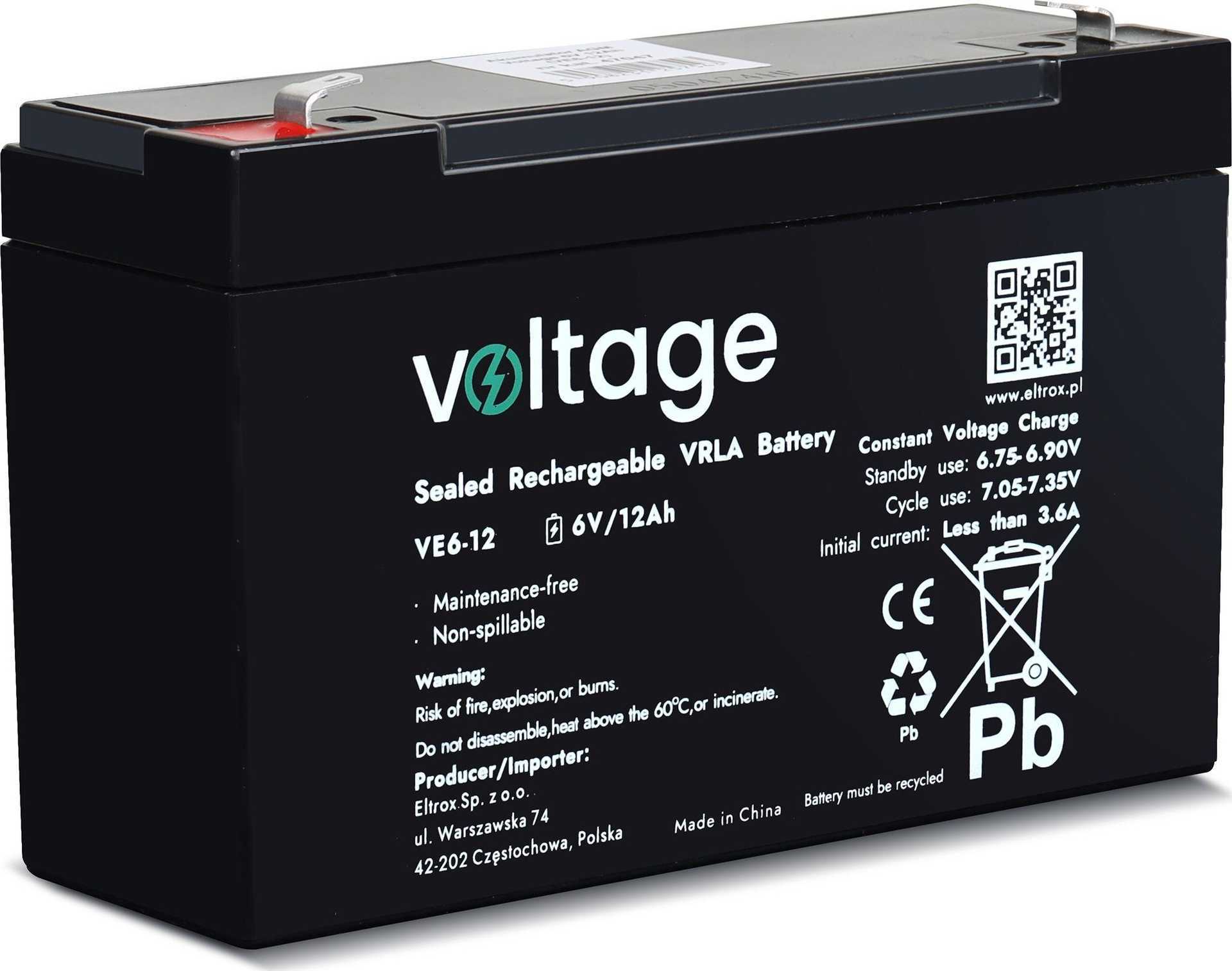 voltage VE6-12 6V 12Ah