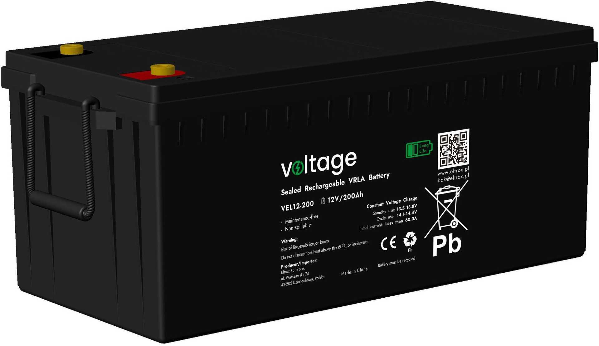 voltage VEL12-200 12V 200Ah