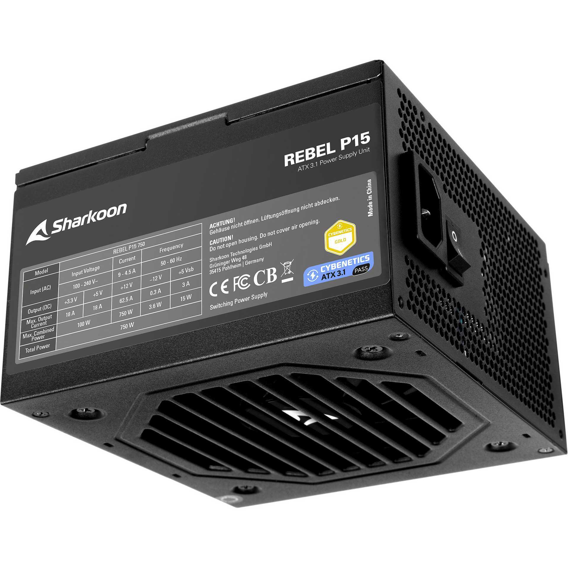 Sharkoon Rebel P15 750 (black, 1x