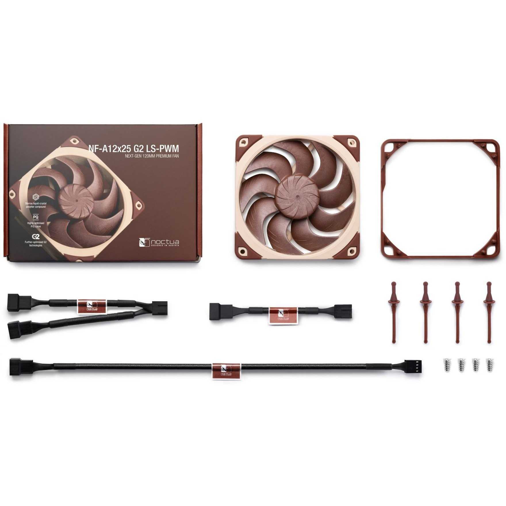 Noctua NF-A12x25 G2 LS-PWM 120mm Case Fan Beige
