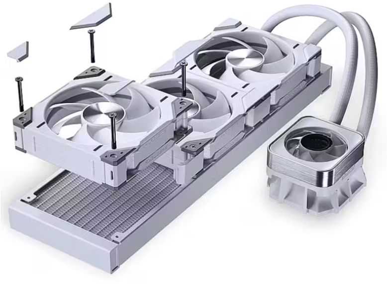 Phanteks Glacier One 360D30 X2 DRGB 120mm Water Cooling White