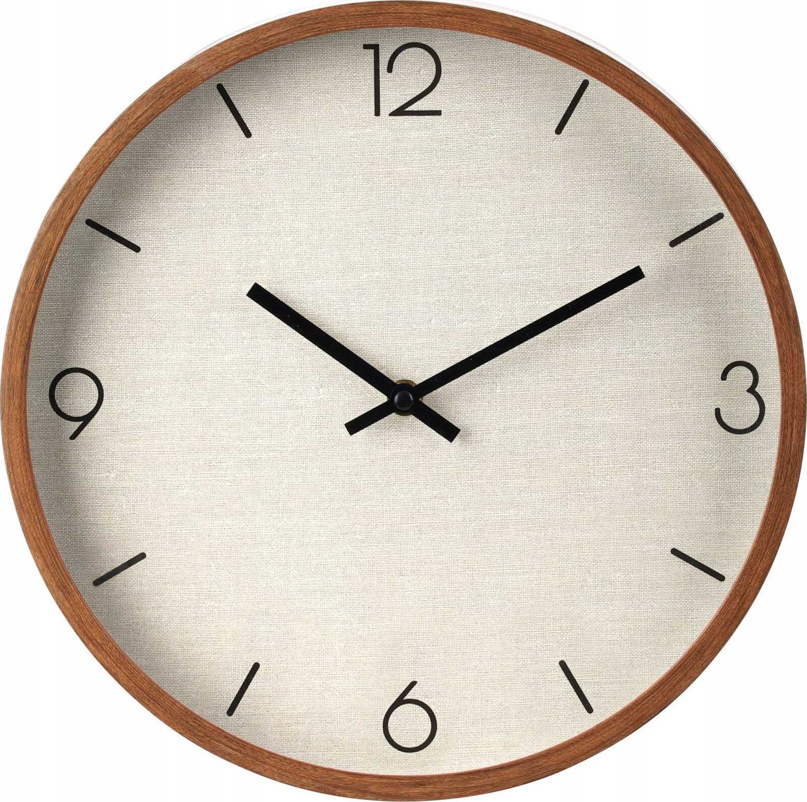 Home Styling Collection Wall Clock 30cm Brown