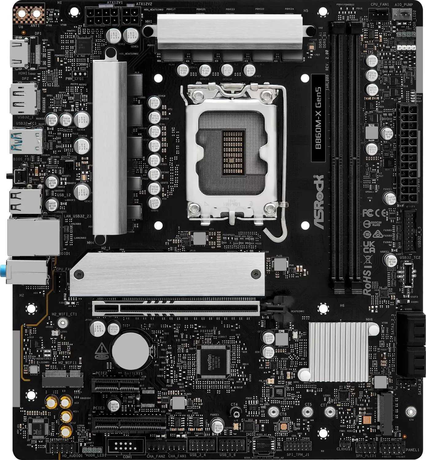 ASROCK B860M-X GEN 5 (black/silver) (90-MXBSE0-A0UAYZ)