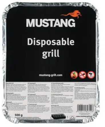 Mustang Disposable grill 27x22x5cm 500g