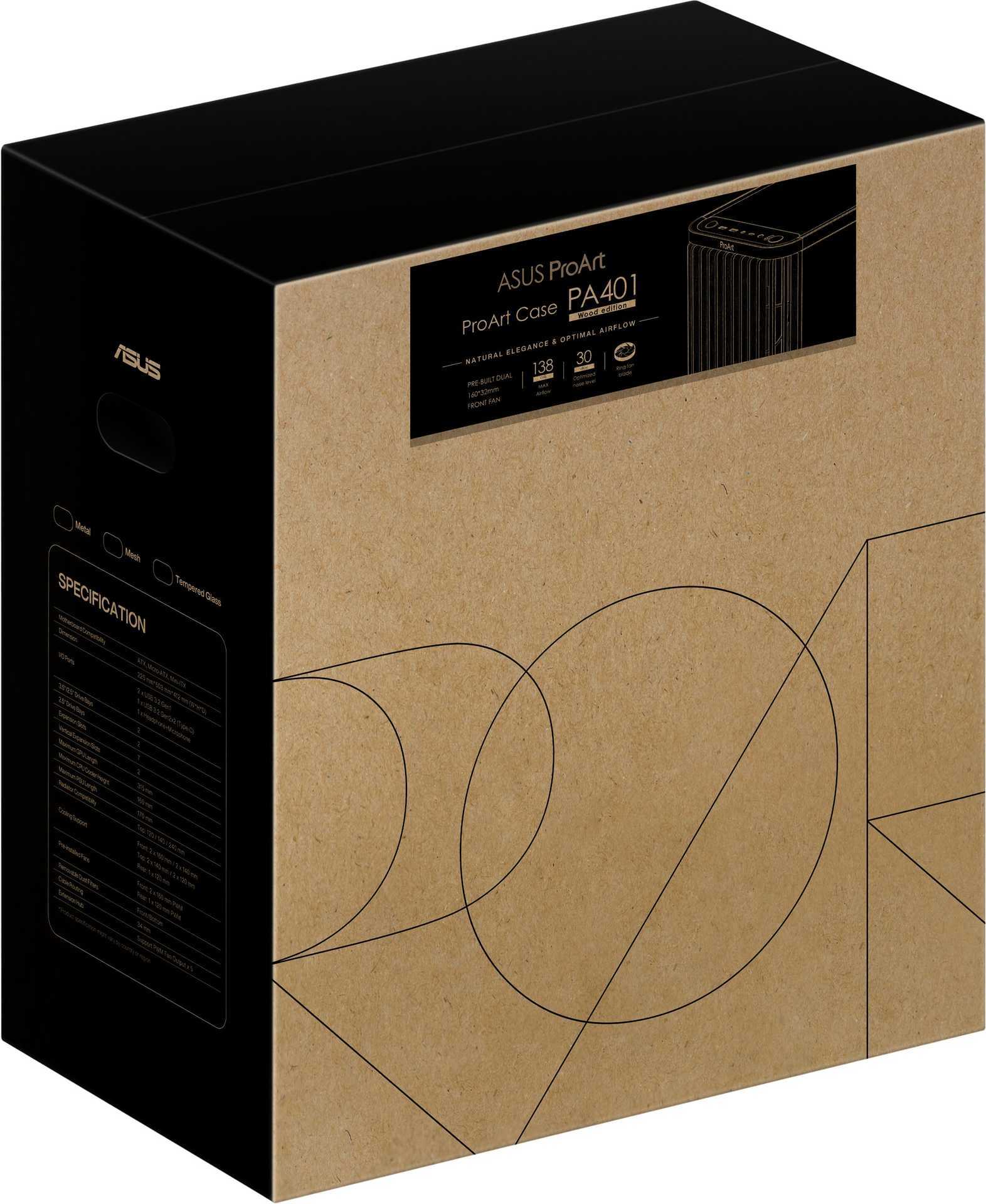 ASUS ProArt PA401 Mesh Black/Wood