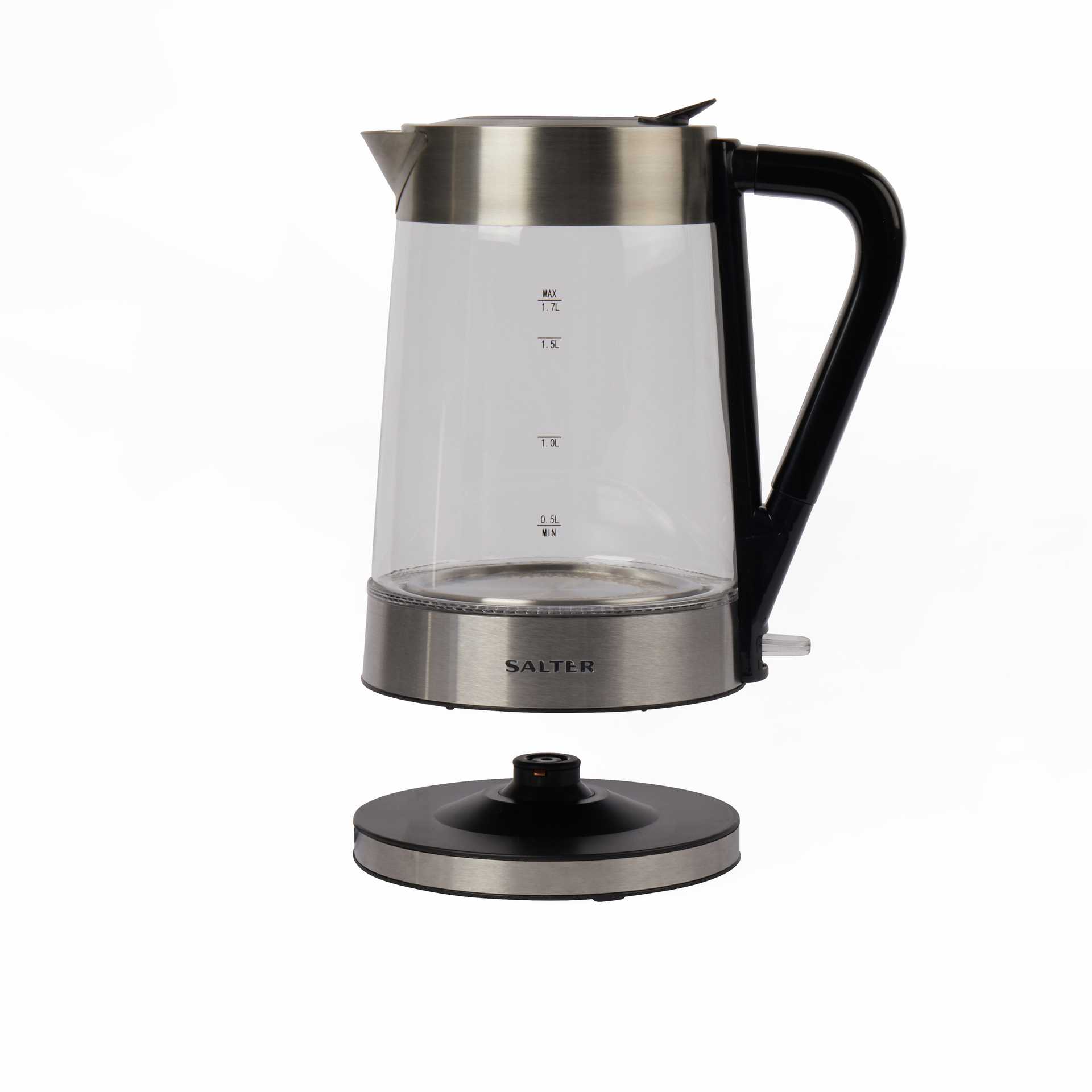 Salter EK5078SSFVDE Color-Changing Glass Kettle