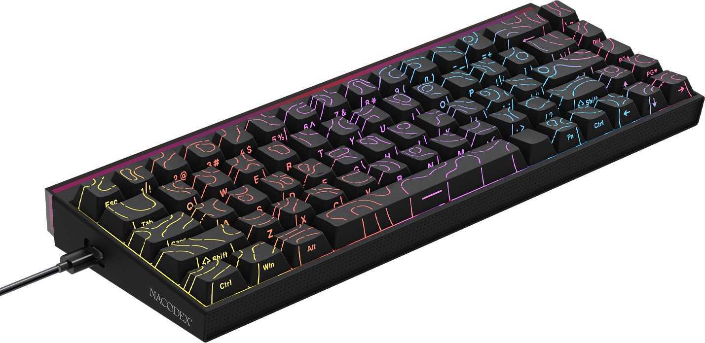 Ajazz NK68 Wired Mechanical Keyboard Red