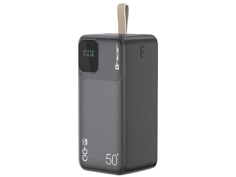 Tracer 47825 Prime-V5 50000mAh QC22.5W+PD20W Power Bank, Black