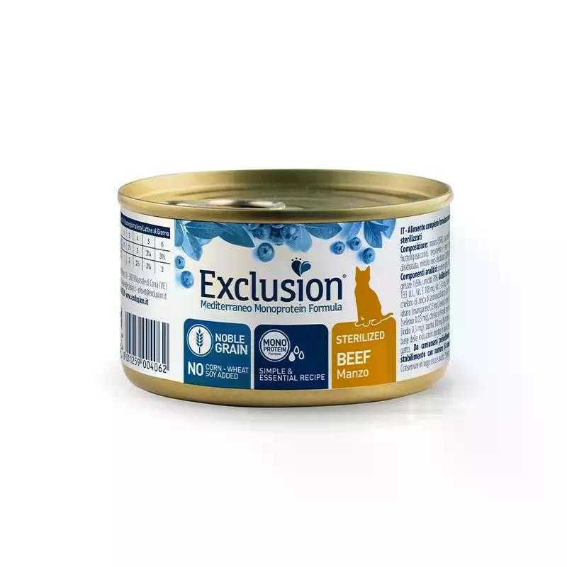 DORADO S.r.l. EXCLUSION Mediterraneo Monoprotein Sterilized Adult All Breeds Beef 85