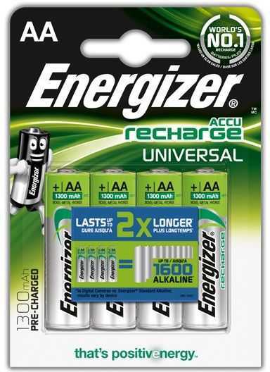 Energizer Rechargeable Battery HR6 (AA) 1