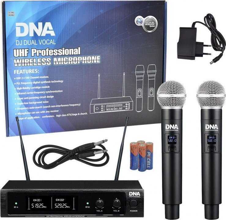 DNA PROFESSIONAL DJ Dual Vocal Black