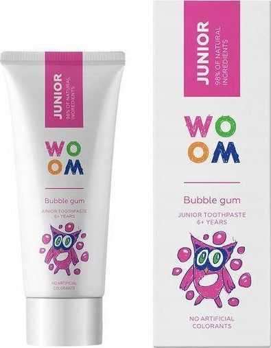 Woom Bubble gum flavored toothpaste for children 6+ 50ml