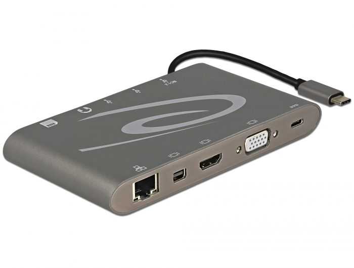Delock USB Type-C Docking Station (87297) Gray
