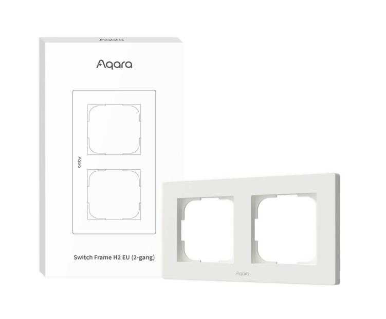 AQARA Switch Frame H2 EU (2-gang) White