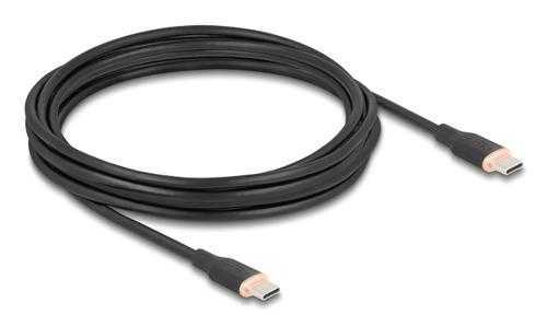 Delock 81240 USB-C to USB-C 4m 60W Black