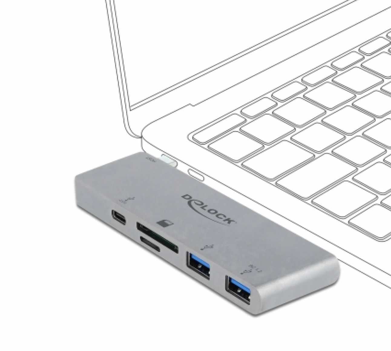 Delock 64078 Hub USB-C 3.2