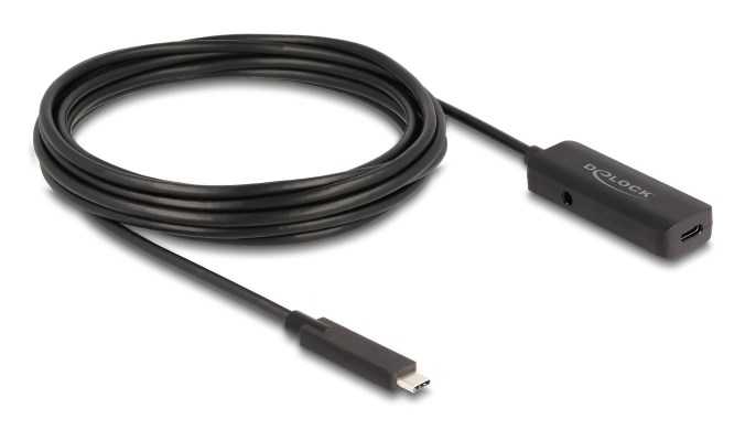 Delock 80028 USB-C/USB-C 5m Black
