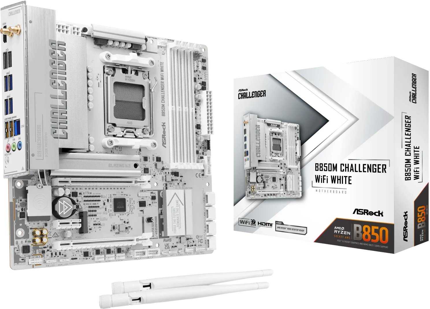 ASROCK B850M Challenger WiFi White