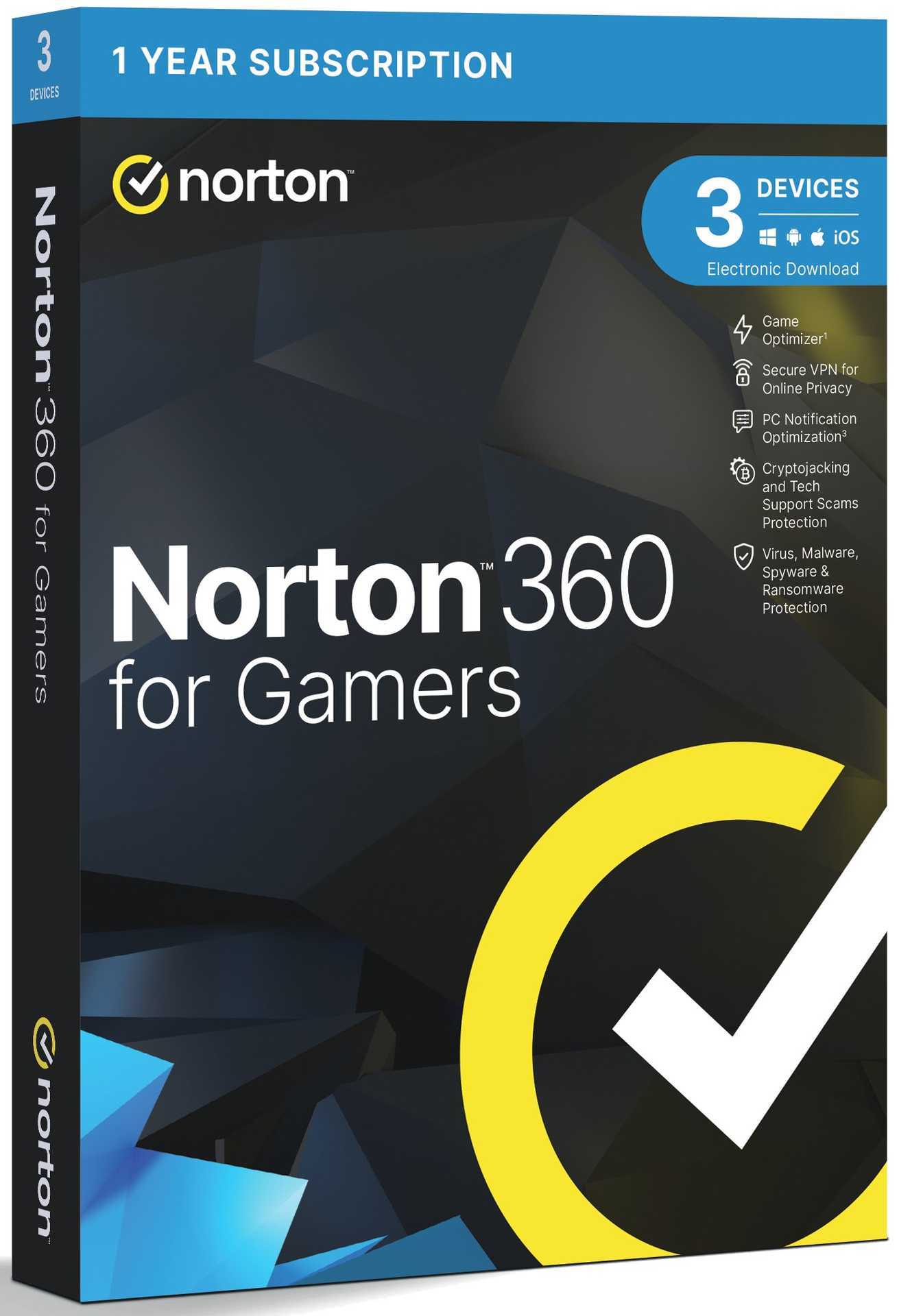 NORTON 360 For Gamers 50GB Anti-Virus 3PC 1Y