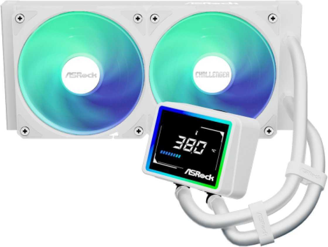 ASROCK Challenger 240 Digital ARGB Liquid Cooler White