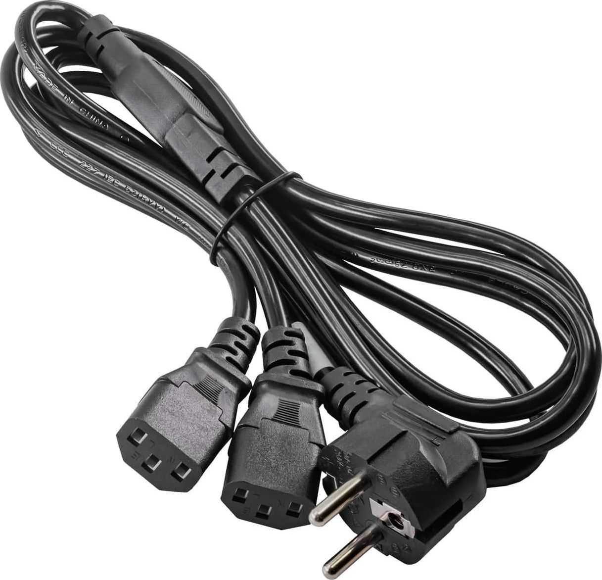 AKYGA POWER CABLE Y-SHAPE SPLITTER 1.8M AK-PC-04A