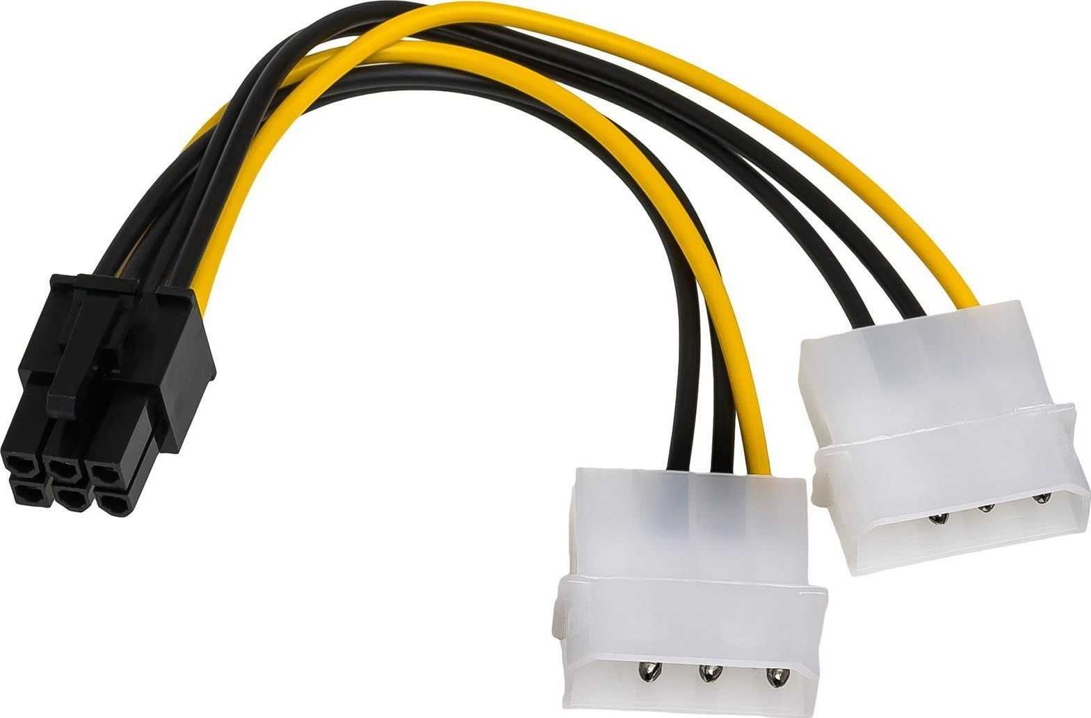 AKYGA ADAPTER 2X MOLEX /PCI-EXPRESS 6-PIN AK-CA-13