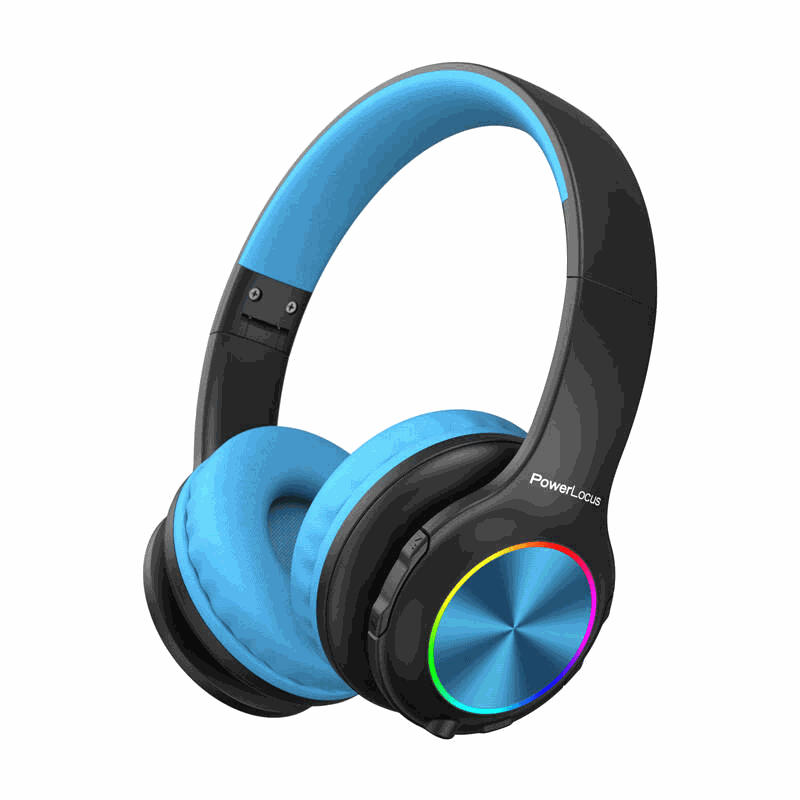 PowerLocus Wireless Headphones for kids PLED (black AND amp;blue)