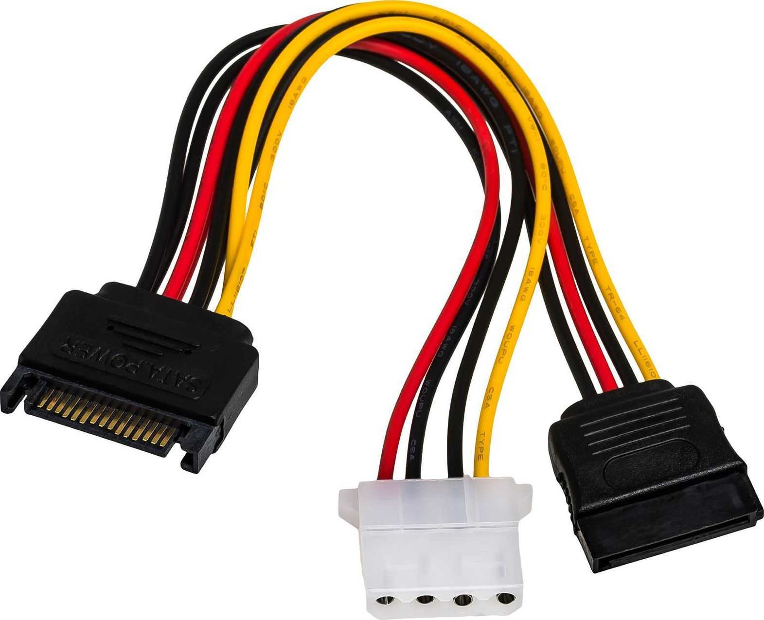 AKYGA SATA M / SATA F + MOLEX ADAPTER AK-CA-32