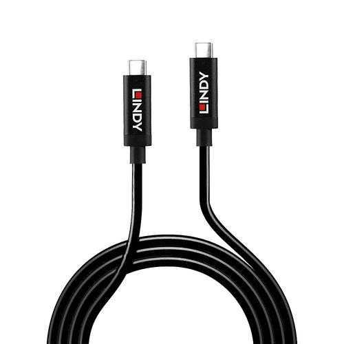 Lindy USB 3.2 Gen 2 active cable, USB-C plug to USB-C plug (black, 5 meters)